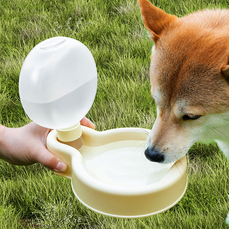 Botella de agua portátil para perros y gatos de 500ml, recipiente para beber plegable sellado para viajes, cachorros y gatos, dispensador de agua para mascotas al aire libre, productos para mascotas