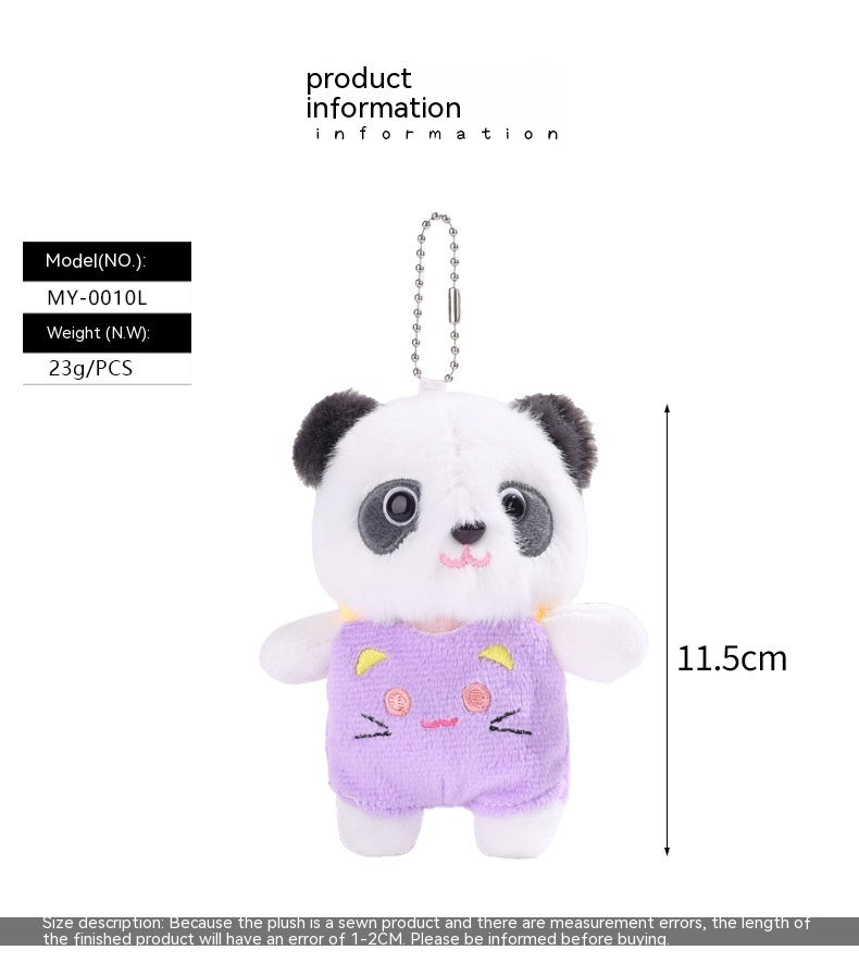 Jouet en peluche pendentif petit panda mignon