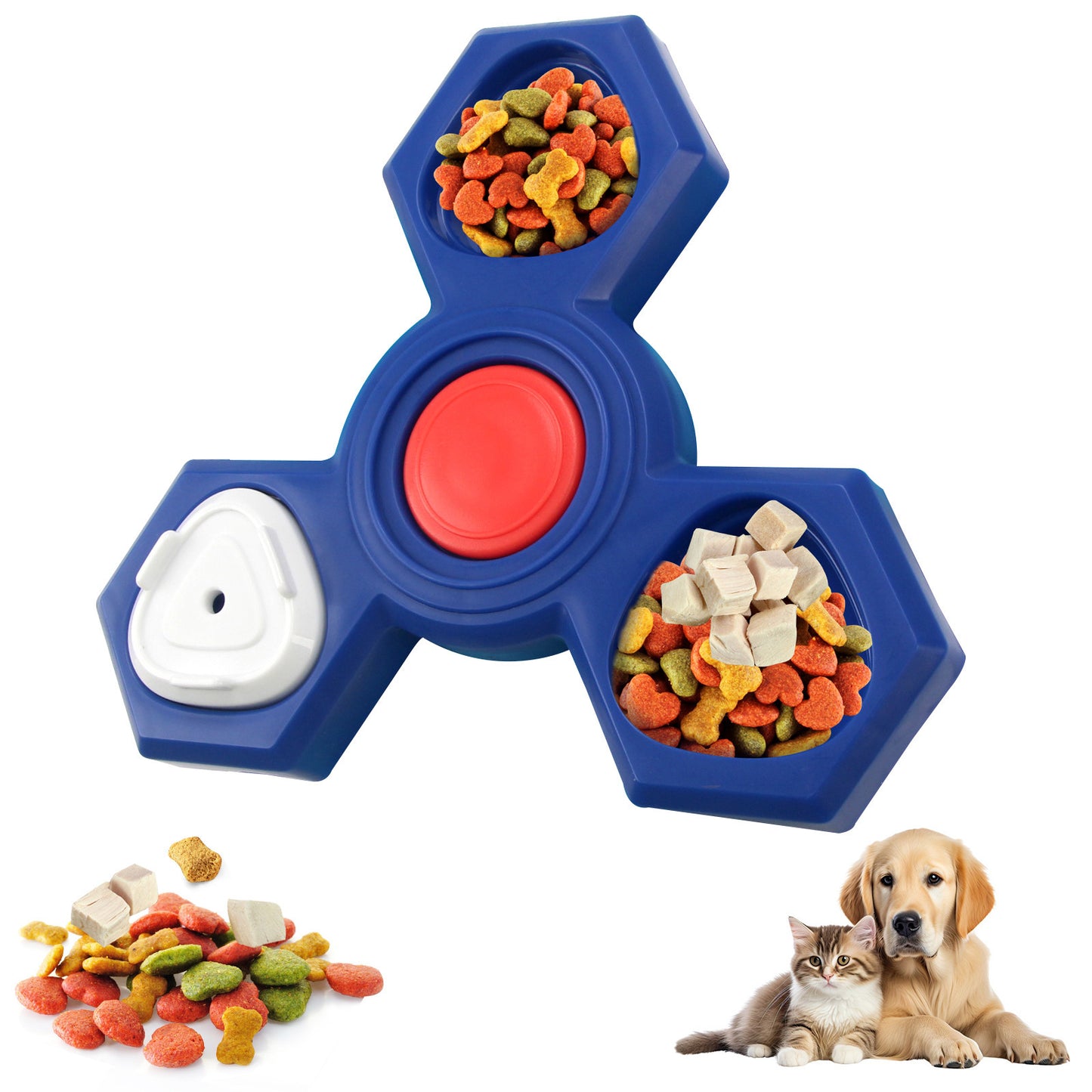 Dog Puzzle Toys Interactive Treat Dispensing Pet Slow Feeder For Small Large Dogs Puppy Enrichment IQ Training Dog Treat Puzzle