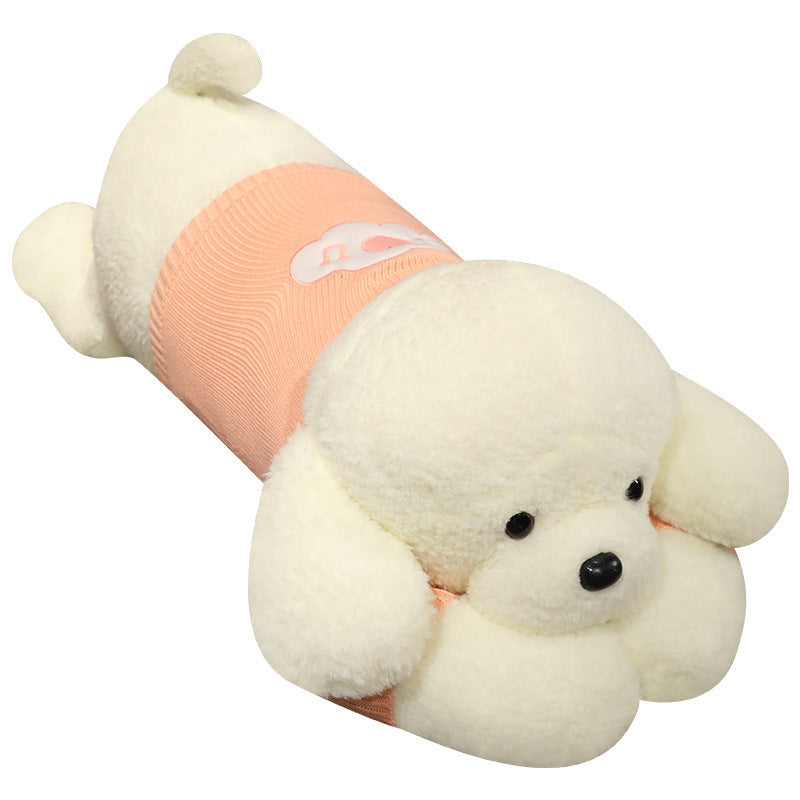 Pull surdimensionné en peluche représentant un chien assis