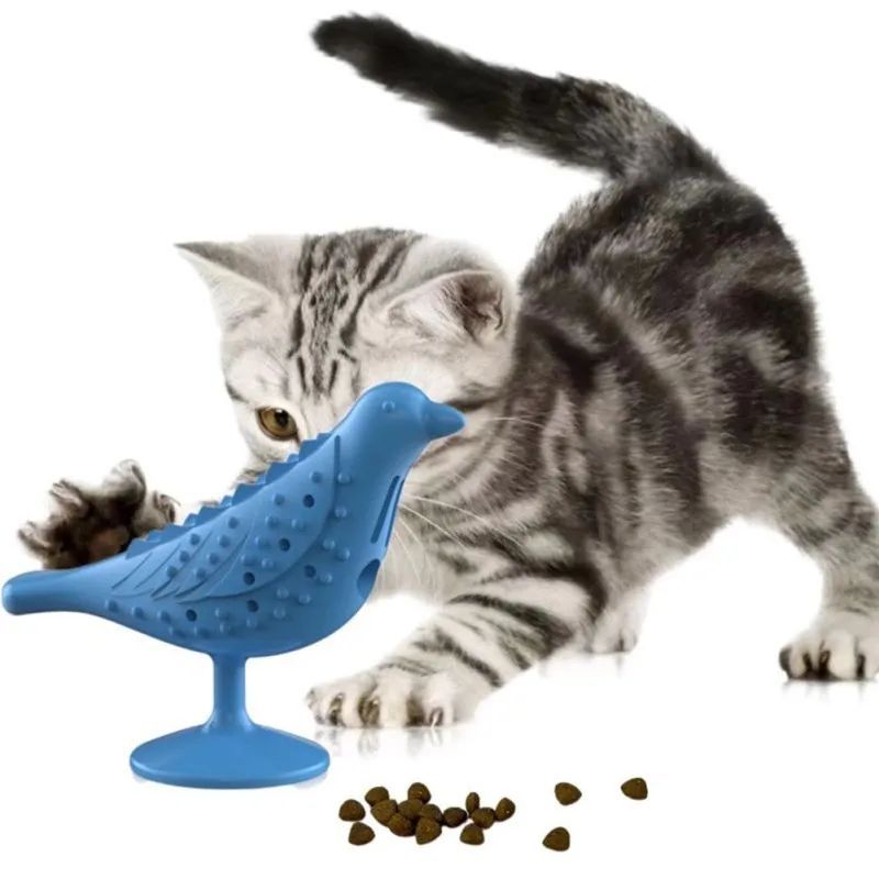 Jouet pour chat amusant qui fuit - Jouet interactif en forme d'oiseau pour chats, chatons, chiens, morsures, grincements de dents, produits pour animaux de compagnie, accessoires