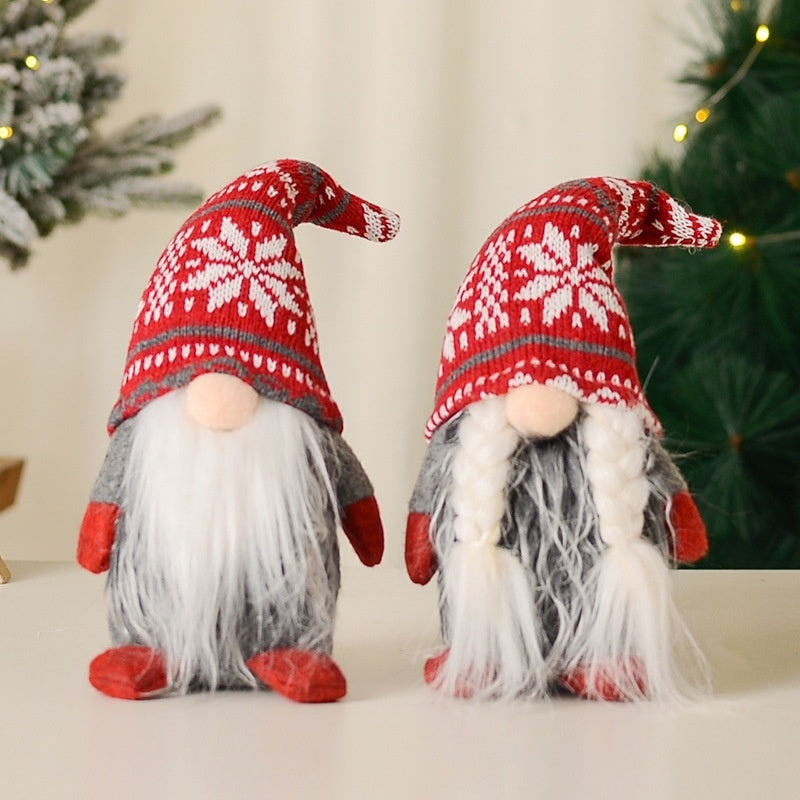 2023 New Christmas Faceless Old Man Doll Valentine's Day Love Rudolf Window Doll Christmas Ornament