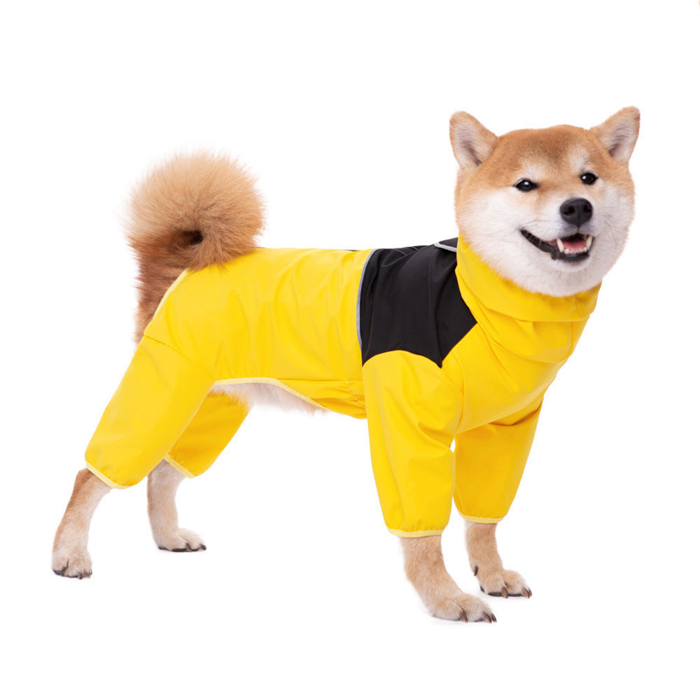 Chaqueta Shell Ropa para perros todo incluido de cuatro patas impermeable a prueba de viento