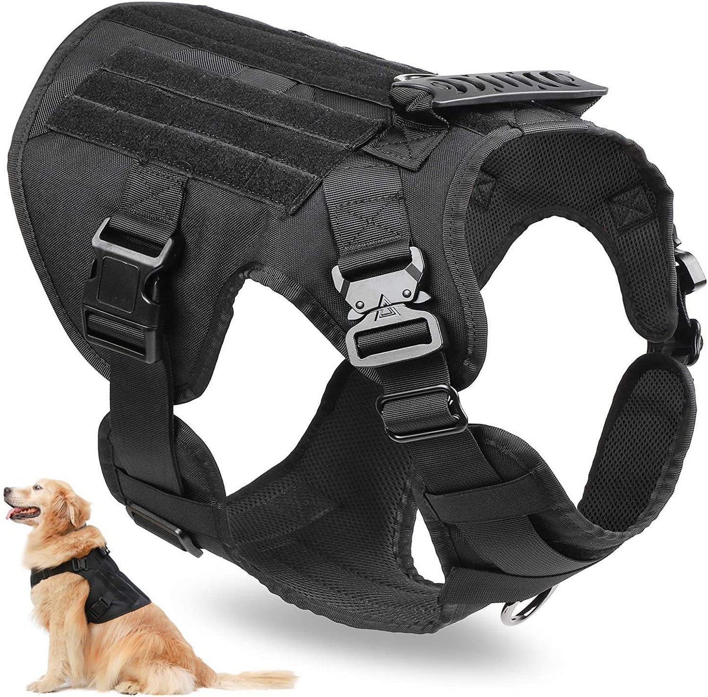 Gilet en Nylon hydrofuge, entraînement tactique, sangle de poitrine pour chien de berger allemand, antidéflagrant