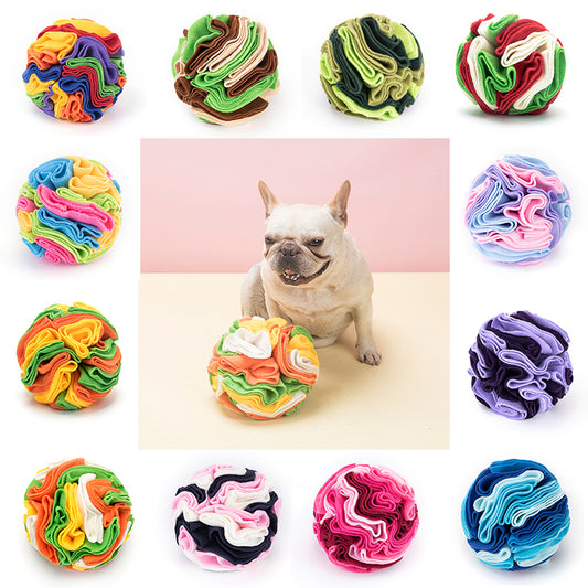 Snuffle Ball Juguetes interactivos para perros Bola Cerebro de perro Estimulante mental Rompecabezas Juguetes para perros Juego de enriquecimiento Estera de alimentación para aliviar el estrés Portátil Lavable a máquina