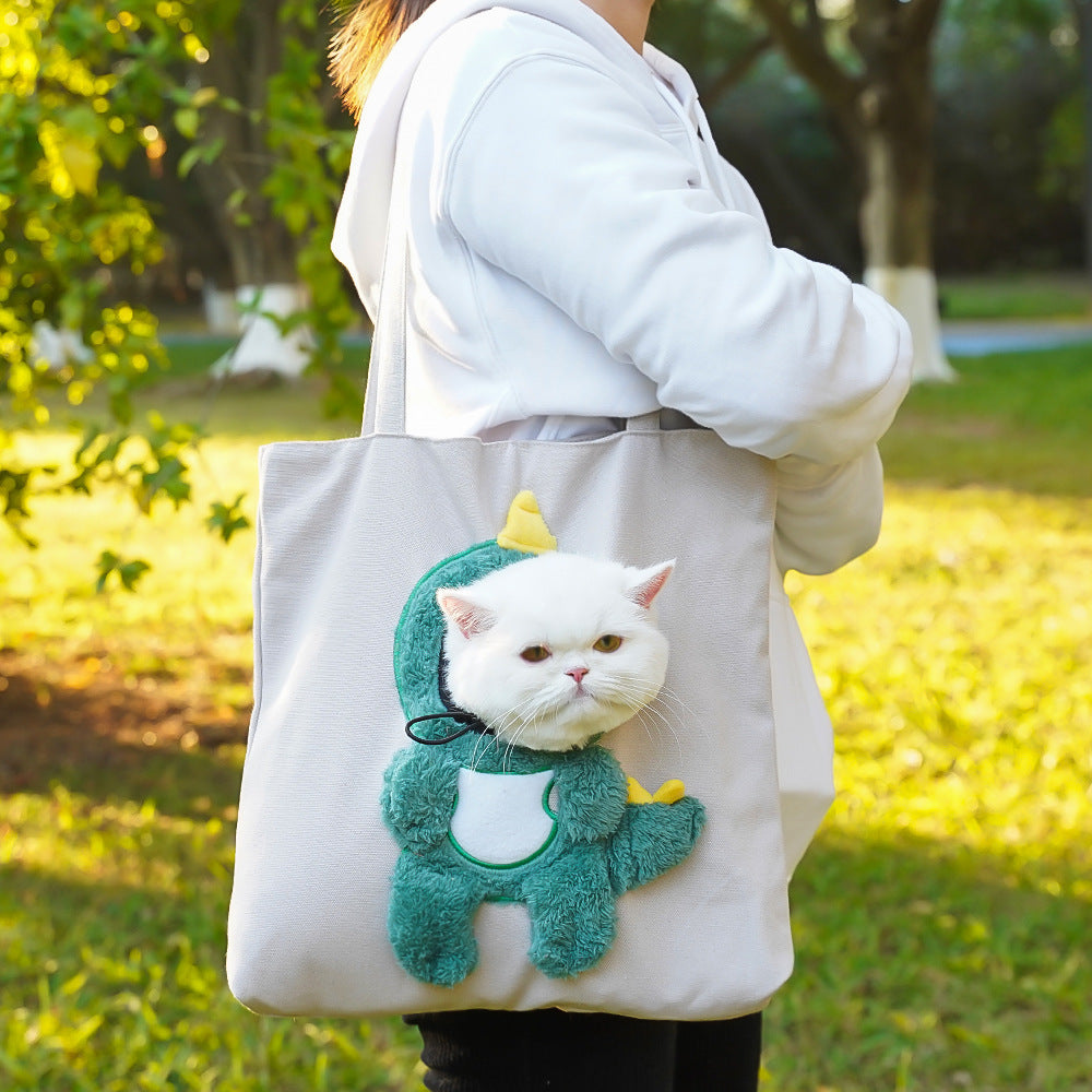 Cat Diaper Portable Pet Bag Canvas Shoulder