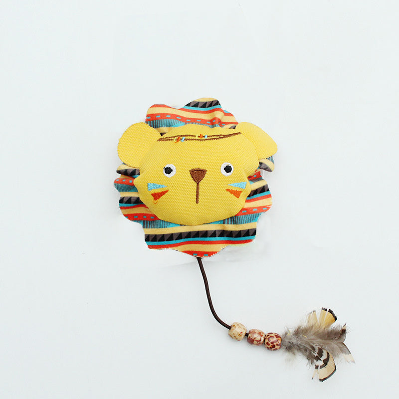 Cat Toys Jungle Animals Bite Resistant Catnip Toys, Interactive Cat Kicker Toys For Indoor Cats, Promotes Kitten Exercise