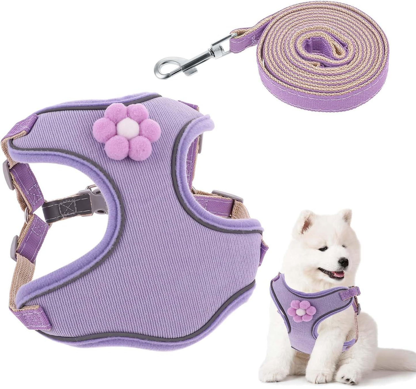 Breathable Mesh Puppy Vest Harness With Quick Release Buckle For Small Medium Large Dogs