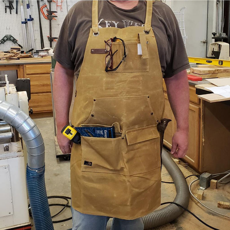 Waxed Canvas Garden Tool Apron