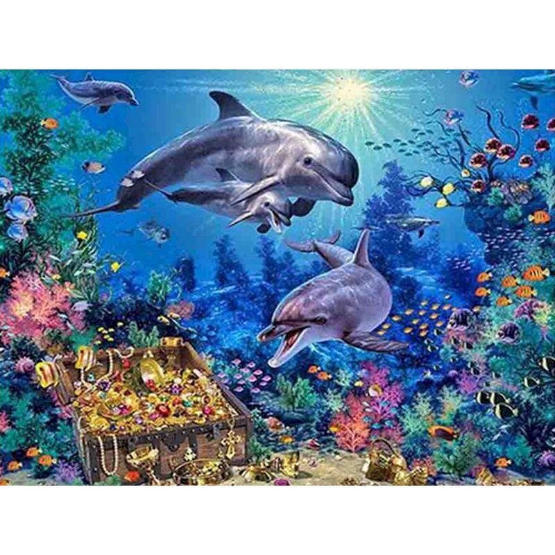 Animals On Ruopoty Adult Digital Paint Canvas Color By Number Acrylic Paint Home Decor 60x75 Cm