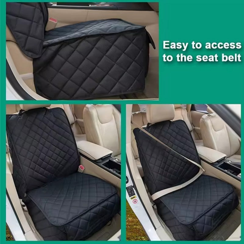 Funda de asiento de coche para perros, funda impermeable para asiento delantero de mascotas, protección para asiento de vehículo, a prueba de arañazos y antideslizante, funda protectora para asiento de coche para perros para coches, camiones y SUV