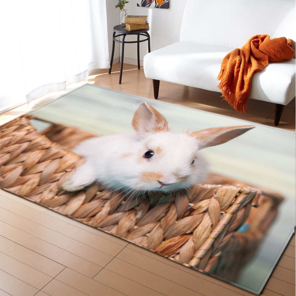 Alfombra grande de animales para decoración del hogar.