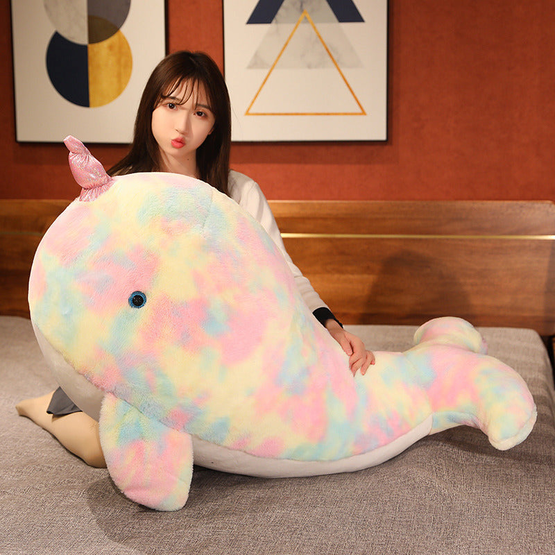 Whale Ocean Animal Throw Pillow Plush Toy