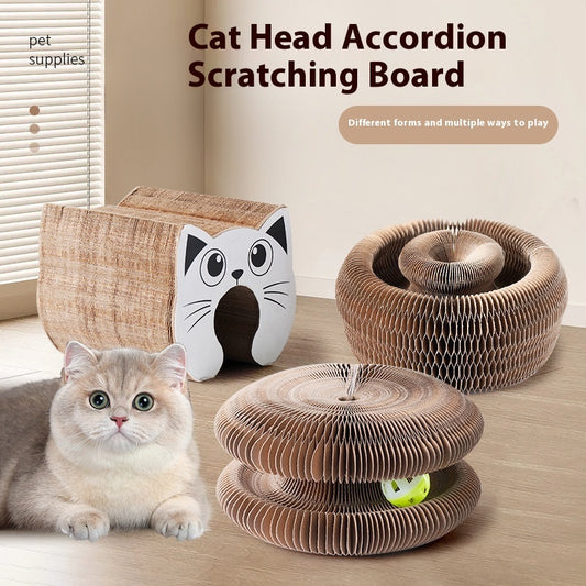 Creative Cat Scratch Board Decompression Grinding Claw Corrugated Paper Pet Toy Supplies