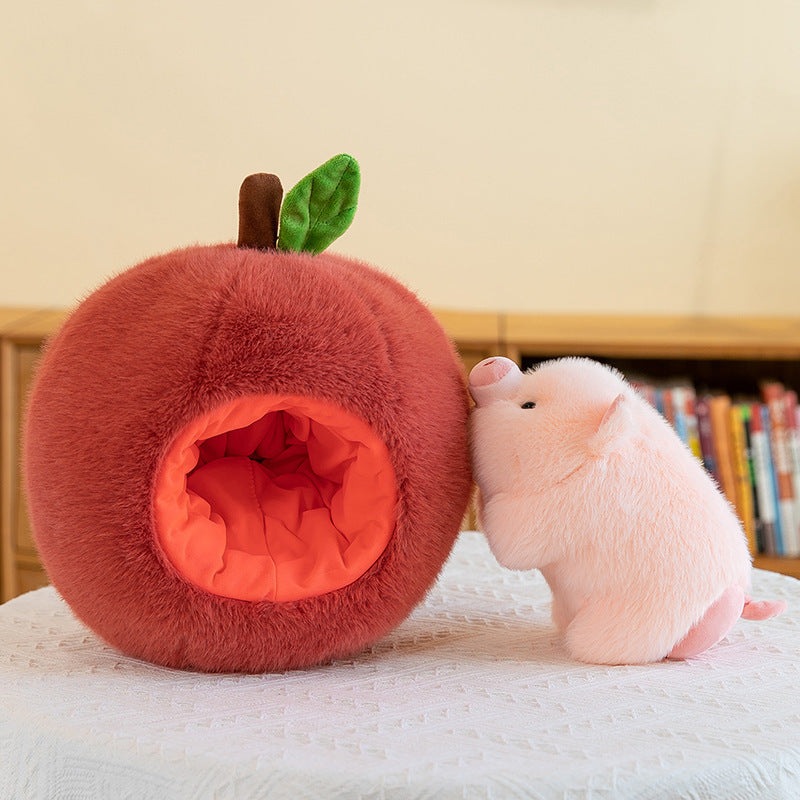 Almohada de carpincho de aguacate de peluche