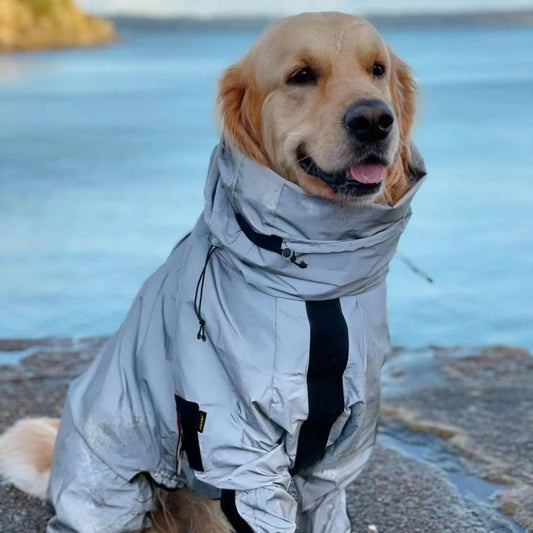 Chubasquero para perros, chaqueta reflectante táctica, Poncho impermeable, ropa