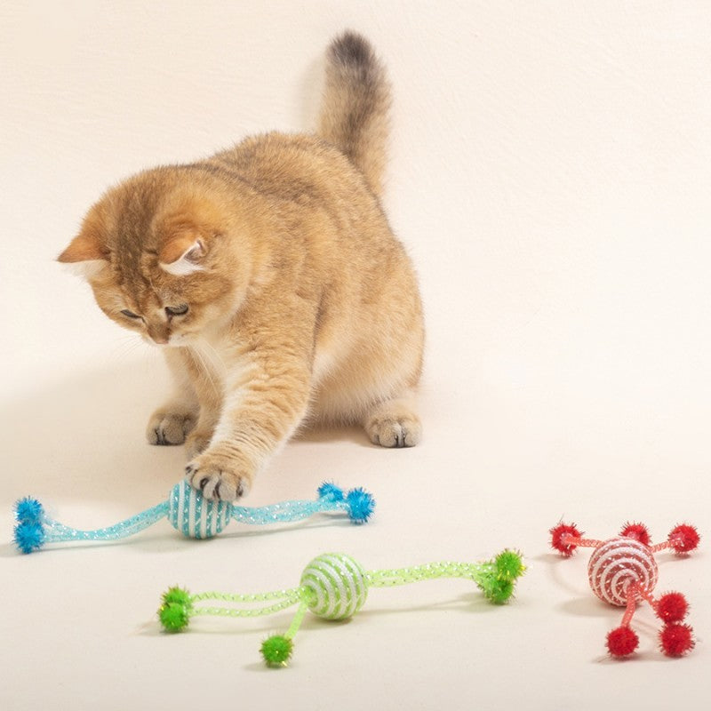 Jouets pour chats Self Hi Cats Sticks Jouets pour chats Cordes interactives Jouets à balles pour chats Taquineries Boule de laine résistante aux morsures Produits pour animaux de compagnie 