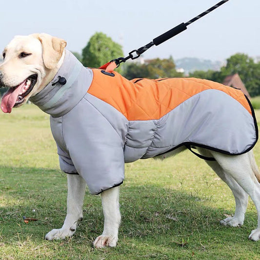 Nuevo abrigo de invierno para perros, ropa impermeable para mascotas para perros medianos y grandes, chaleco grueso y cálido para perros, chaqueta de Labrador personalizada