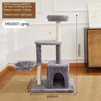 Cadre d'escalade en bois pour chat, fournitures pour animaux de compagnie, jouet Simple, résistant à l'usure, sans pellicules