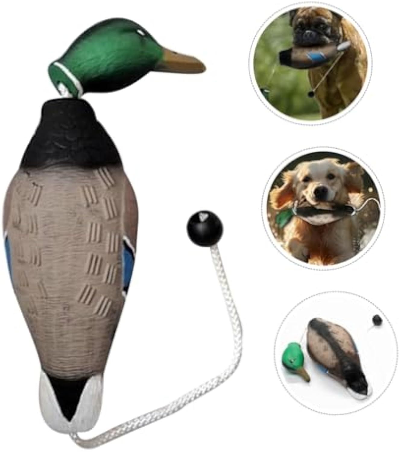 Stuffed Duck Dog Toy For Aggressive Chewers No Stuffing Teeth Grinding Quacking Sound For Dog Training And Throwing Durable Pet Toy For Fun And Engagement