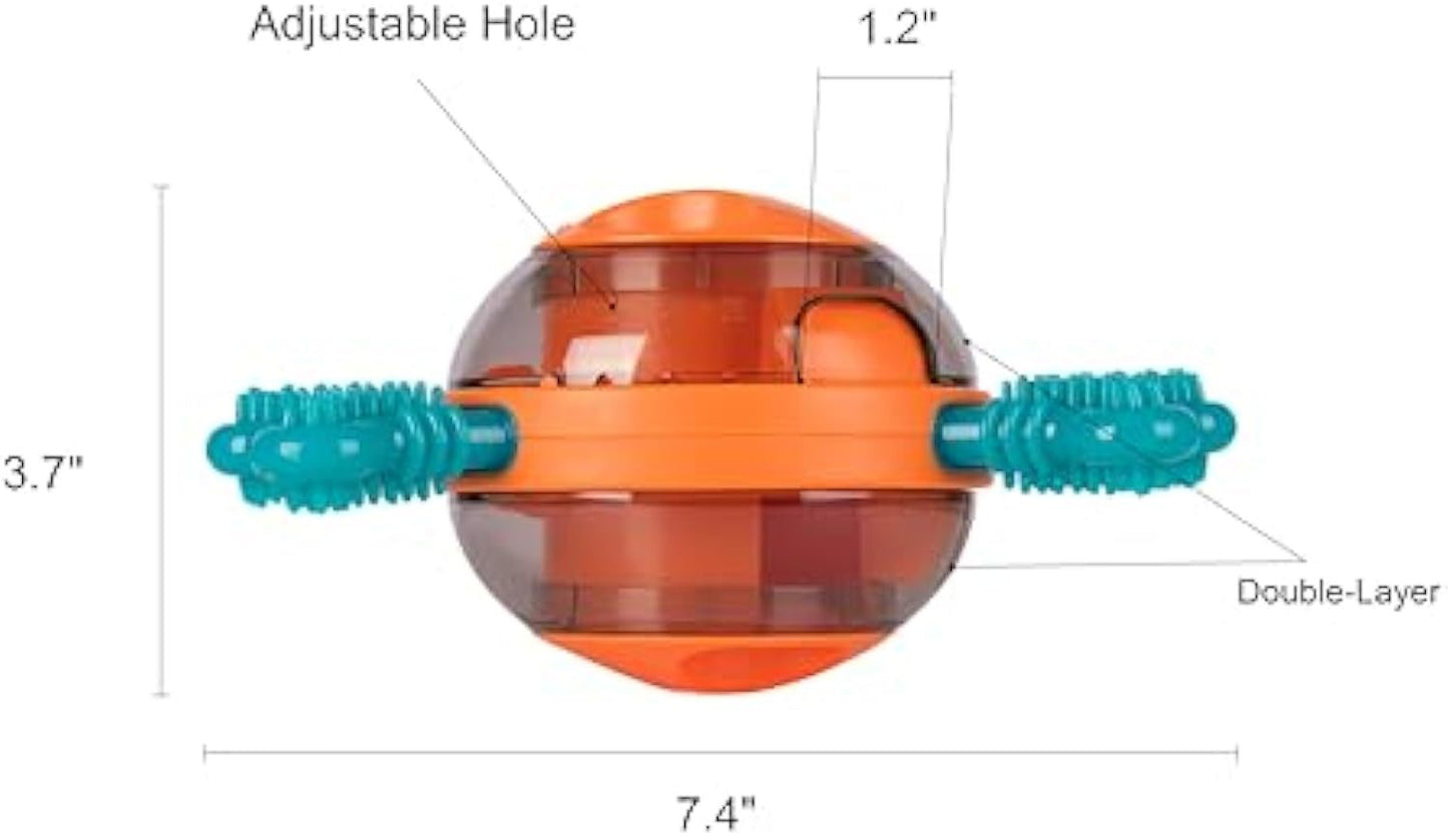 Juguete masticable interactivo para cachorros, estimulación mental, enriquecimiento, entrenamiento y dispensador de golosinas lentas con huesos de goma para perros pequeños y medianos que mejora la digestión de los cachorros