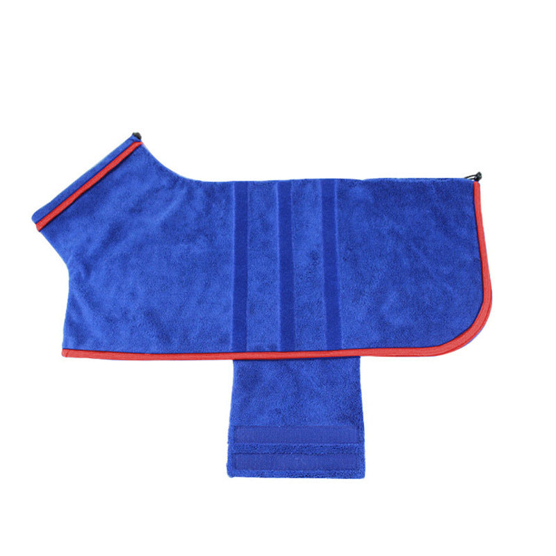 Dog Bathrobe Pet Bath Cat Towel Drying Clothes Adjustable Water Absorption Grooming For Small Medium Large Dogs Accessories