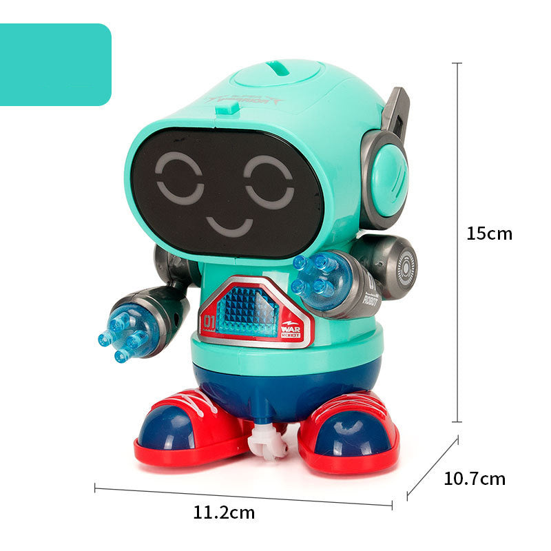 Robot eléctrico de rock, música, luz, robot automático que camina, se balancea y baila, juguetes para niños