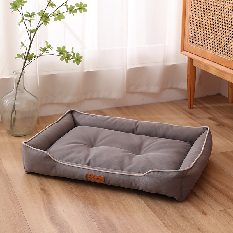 Lit de luxe pour chien résistant aux rayures et à l'usure, coussin imperméable pour animal de compagnie, nid pour chat, coussin doux à rebond élevé, canapé pour chiens