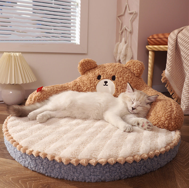 Lit d'hiver pour animaux de compagnie Nid de couchage pour chat