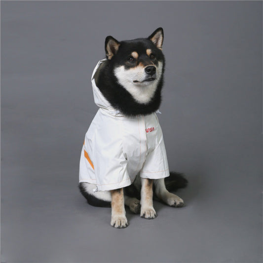 Chubasquero para mascotas con traje espacial reflectante a prueba de viento y lluvia marca Tide