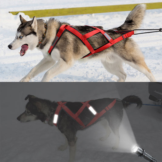 Collar del remolque del carro del tirón del perro de la cuerda de remolque