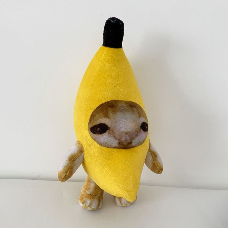 Poupée en peluche Banana Happy Cat