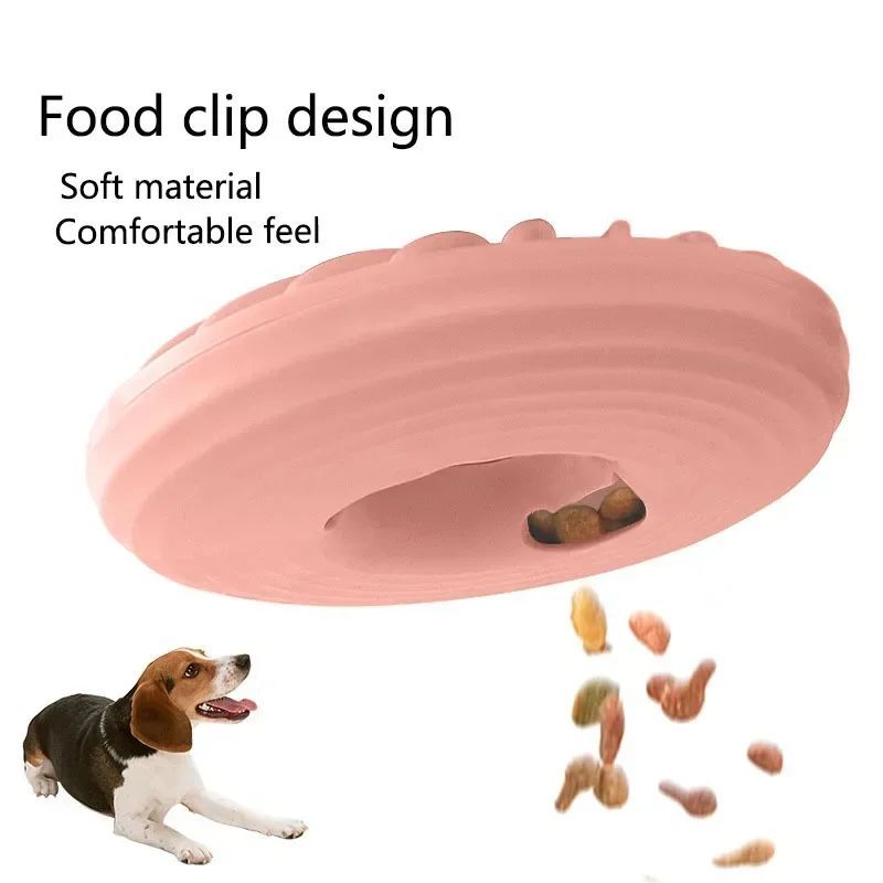 Soft Round TPR Leakage Food Pet Toy Interactive Puppy Feeder Teether Dog Slow Feeding Entertainment For Puppy Toys