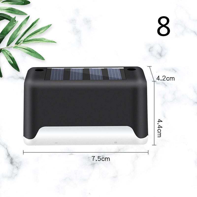 Nueva actualización, lámpara Solar LED resistente al agua para valla, luces solares para cubierta, luz de paso Solar para exteriores, para Patio, escaleras, camino de jardín, Patio