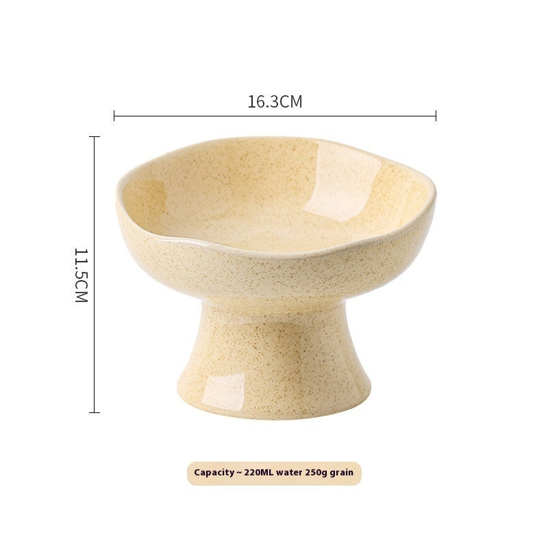 Anti-tumble Large Diameter Ceramic Pet Bowl