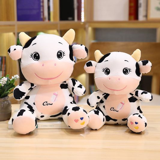 Jouets en peluche en forme de vache mignonne