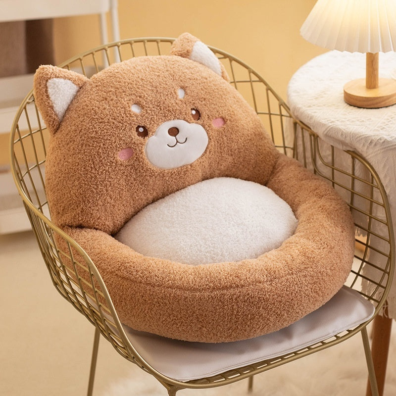 Animal Sofa Cushion Backrest Plush Seat Cushion