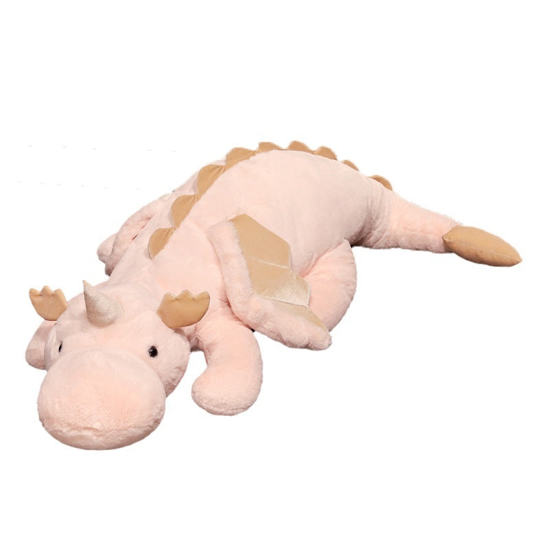 Adorable petite poupée dragon volant en peluche dragon blanc