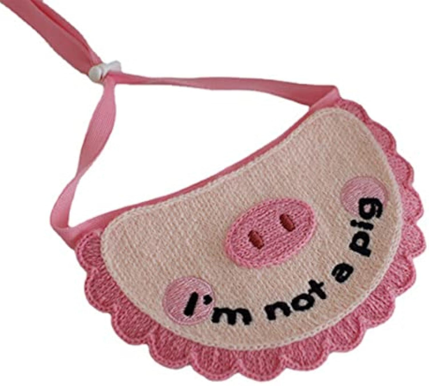 Super Soft Crocheted Cat Saliva Towel For Pets With Cute Pig Decoration