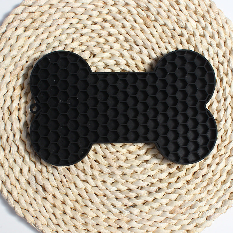 Bone Silicone Licking Dog Slow Food Mat