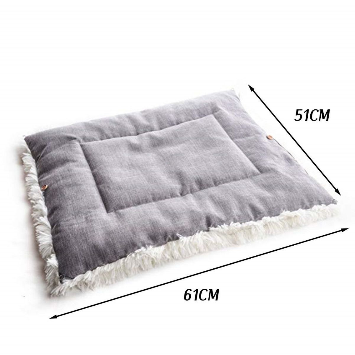 Two Purpose Pet Blanket Nest Self-Heating Warm Pad Pet Cat Dog Fluffy Long Hair Sleeping Pad Thick Double Layer Washable Sofa