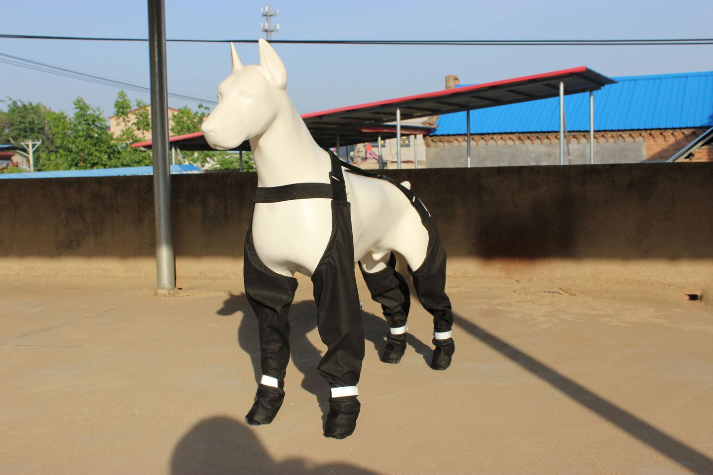 Cinturón elástico con zapatos reflectantes para mascotas impermeables