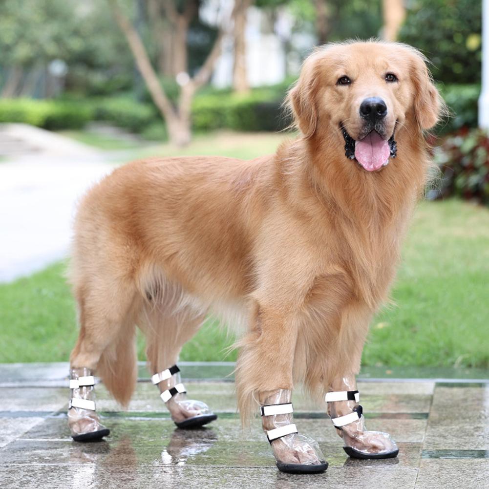 Zapatos impermeables para mascotas Perros grandes a prueba de salpicaduras