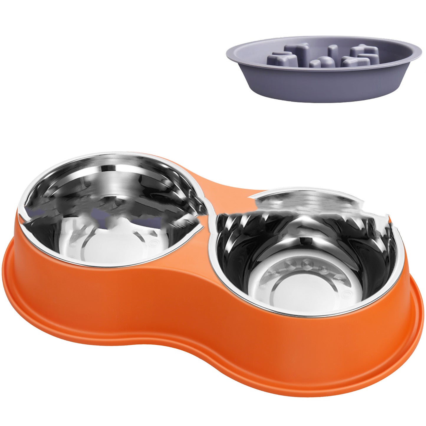 Bol d'alimentation lente pour animaux de compagnie Dogcat amovible