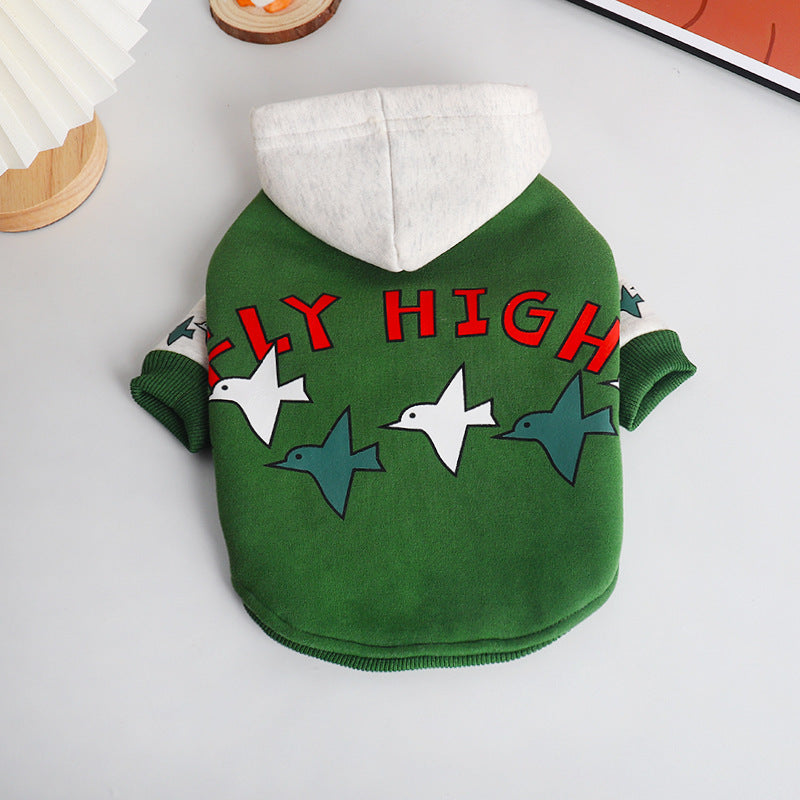 Teddy Winter Hoodie Warm Green