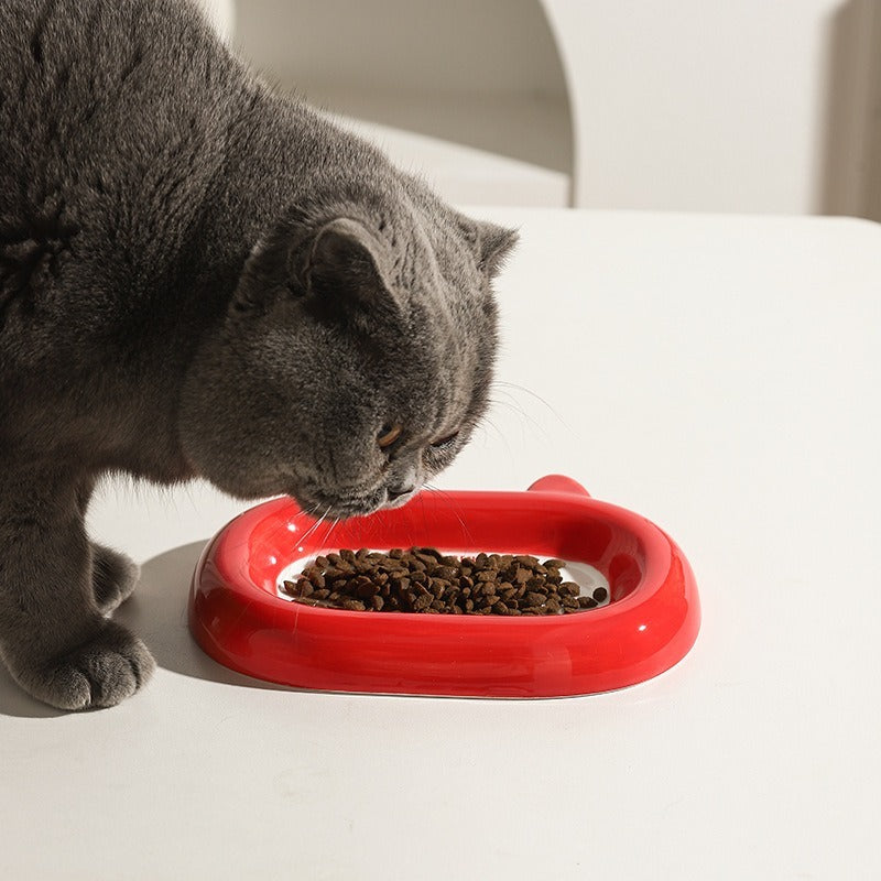 Plato para animales Cuenco de cerámica para gatos Plato para bocadillos Cuenco de arroz para gatos Cuenco para beber agua Cuenco para comida para gatos Cuenco para comida Cuenco para perros Idea para crear riqueza 