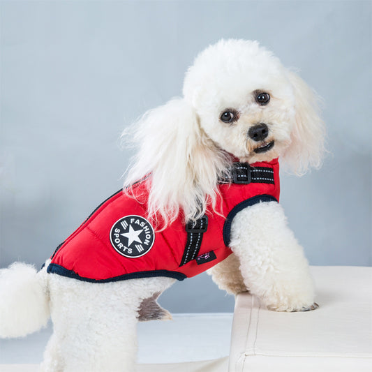 Ropa para mascotas impermeable y cálida