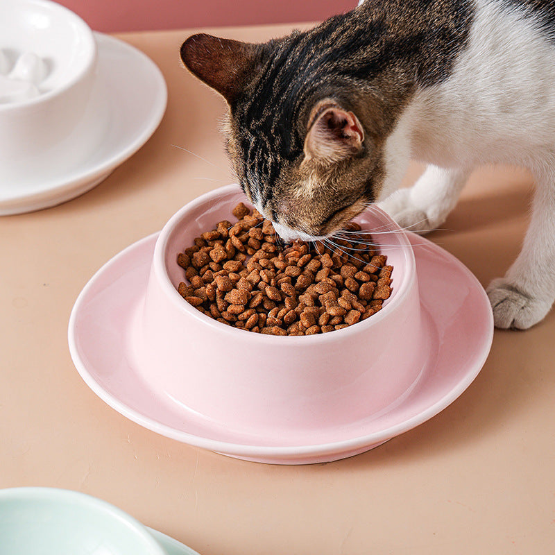 Cuenco de comida lenta antiasfixia Cuenco de comida lenta para gatos y perros Cuenco de comida para perros Cuenco de arroz para mascotas Cuenco para gatos Cerámica antigolpes 