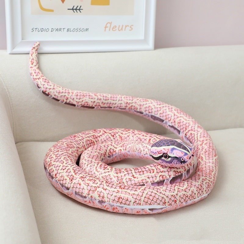 Cartoon Big Snake Plush Toy Large Snake Doll