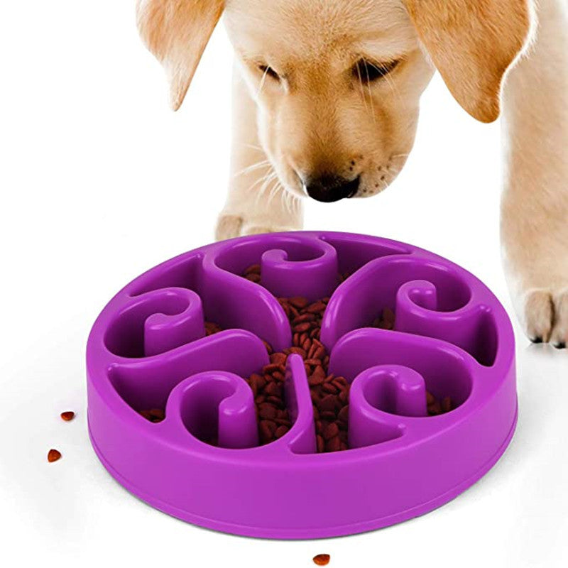 Gamelle pour chien de compagnie, gamelle pour alimentation lente, antidérapante, anti-déglutition, gamelle écologique pour chiens de grande, moyenne et petite taille, mesure pour chiots